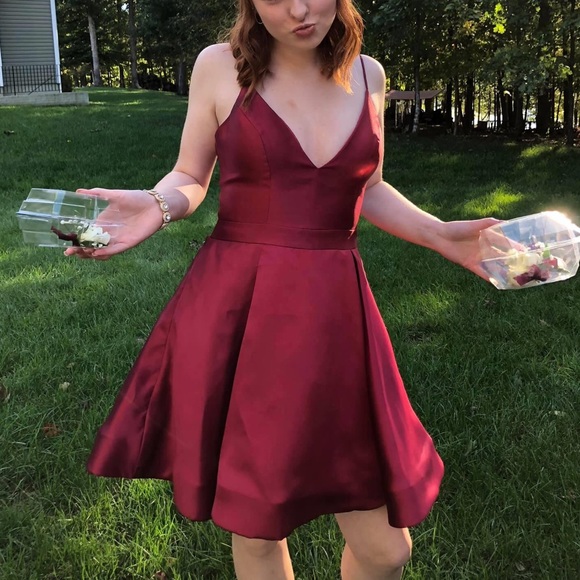 beautiful red jovani homecoming short red dress - Picture 2 of 6